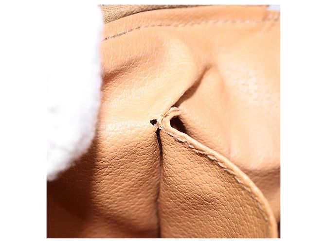 Céline CELINE Macadam Canvas Clutch Tasche aus PVC-Leder in Braun Gold Auth gh607 Golden - Ansicht 11