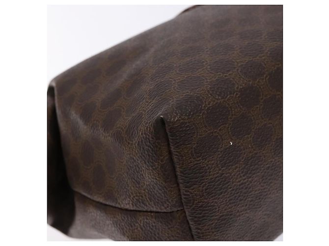 Céline CELINE Macadam Canvas Clutch Tasche aus PVC-Leder in Braun Gold Auth gh607 Golden - Ansicht 14