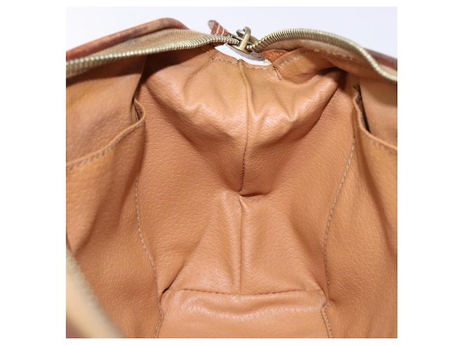 Céline CELINE Macadam Canvas Clutch Tasche aus PVC-Leder in Braun Gold Auth gh607 Golden - Ansicht 19