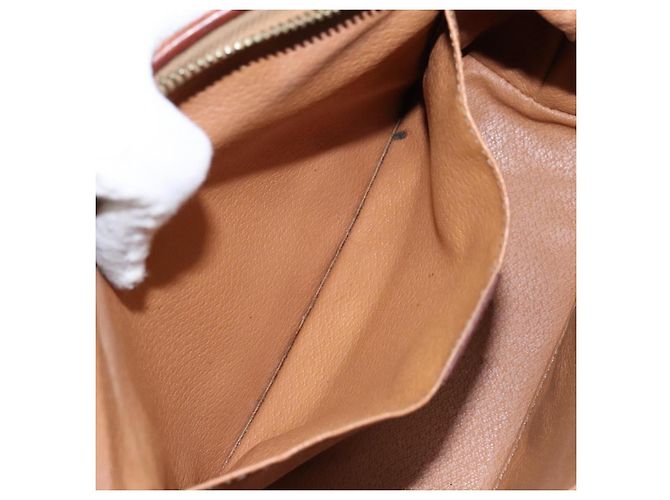 Céline CELINE Macadam Canvas Clutch Tasche aus PVC-Leder in Braun Gold Auth gh607 Golden - Ansicht 21