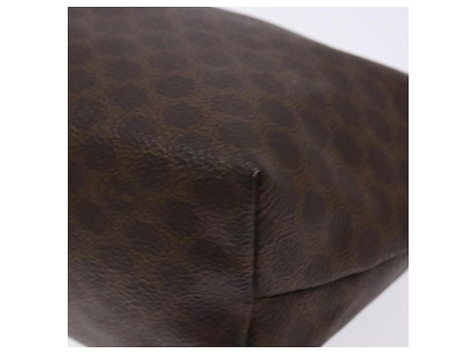 Céline CELINE Macadam Canvas Clutch Tasche aus PVC-Leder in Braun Gold Auth gh607 Golden - Ansicht 7