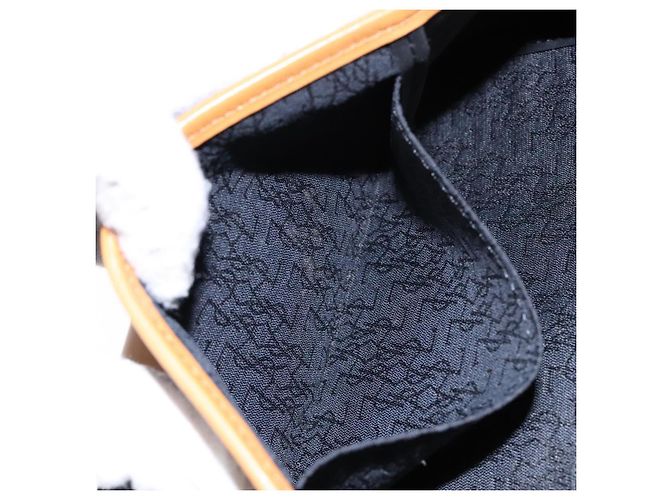 Saint Laurent Borsa a Spalla in PVC Pelle Marrone Oro Auth BA5492 D'oro - vista 21