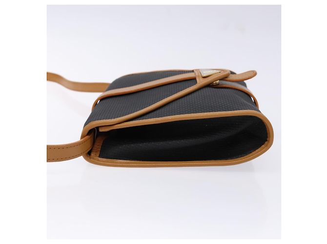 Saint Laurent Borsa a Spalla in PVC Pelle Marrone Oro Auth BA5492 D'oro - vista 4