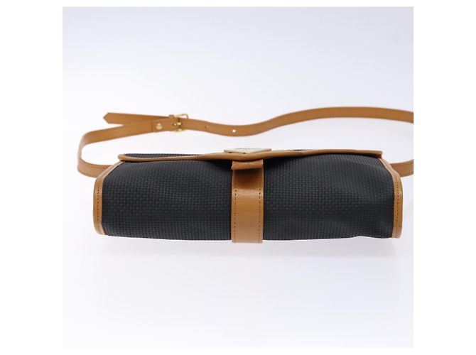 Saint Laurent Borsa a Spalla in PVC Pelle Marrone Oro Auth BA5492 D'oro - vista 5