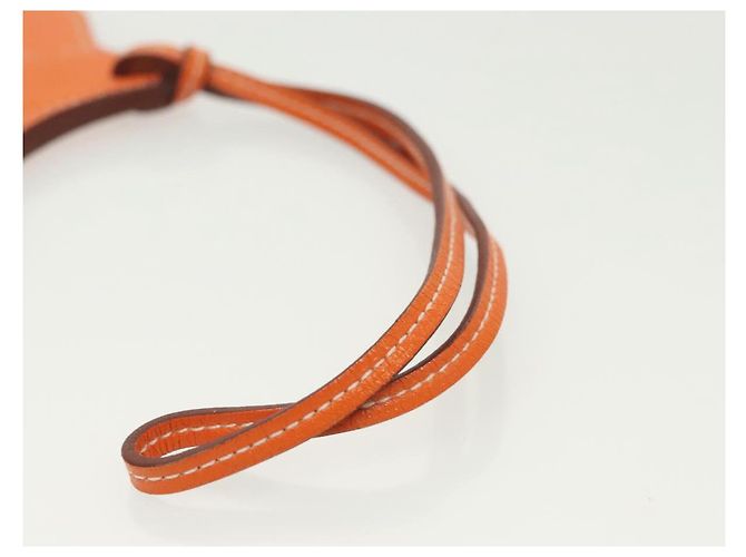 Hermès HERMES Paddock Marina Charm Pelle Marrone Auth ac3861 - vista 8
