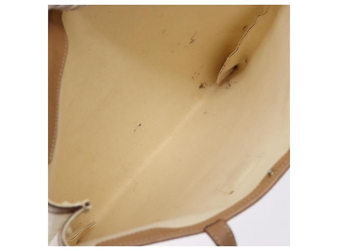 Céline Borsa tote in tela Macadam CELINE in pelle PVC bianca e oro Auth 135197 Bianco D'oro - vista 11