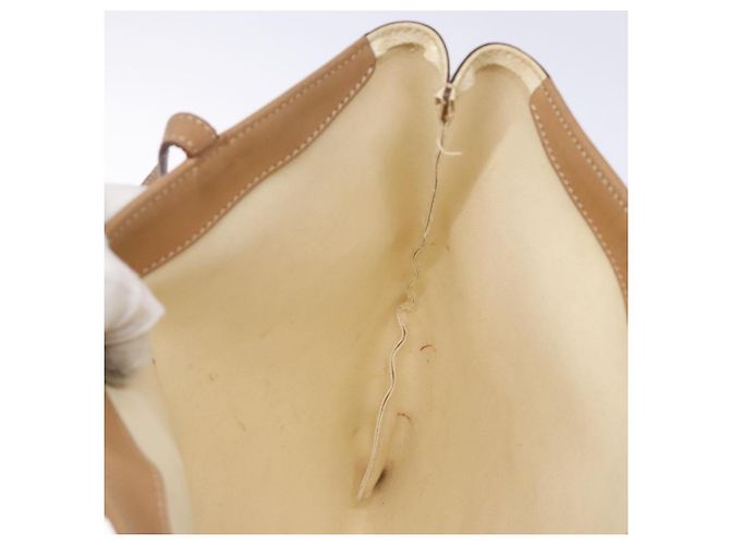 Céline Borsa tote in tela Macadam CELINE in pelle PVC bianca e oro Auth 135197 Bianco D'oro - vista 19