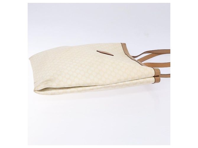 Céline Borsa tote in tela Macadam CELINE in pelle PVC bianca e oro Auth 135197 Bianco D'oro - vista 3