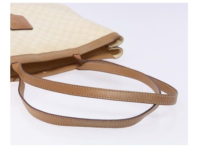 Céline Borsa tote in tela Macadam CELINE in pelle PVC bianca e oro Auth 135197 Bianco D'oro - vista 7