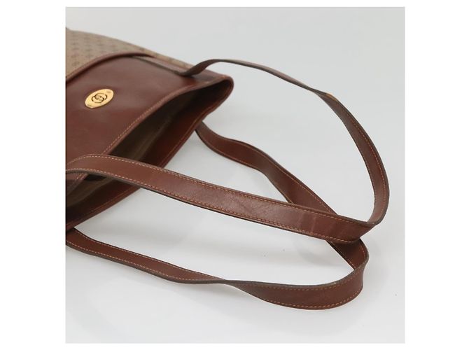 Gucci Borsa tote Micro GG Supreme in PVC beige e oro 002 37 0035 Auth ep10439 D'oro - vista 7