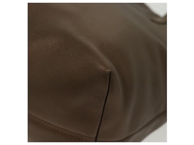 Borsa a mano LOEWE in pelle marrone argento autentica 135204 - vista 14