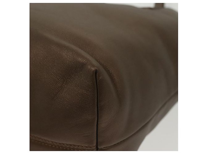 Borsa a mano LOEWE in pelle marrone argento autentica 135204 - vista 16