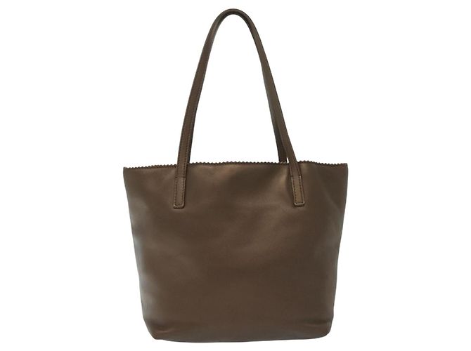 Borsa a mano LOEWE in pelle marrone argento autentica 135204 - vista 2