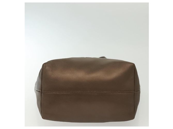 Borsa a mano LOEWE in pelle marrone argento autentica 135204 - vista 5