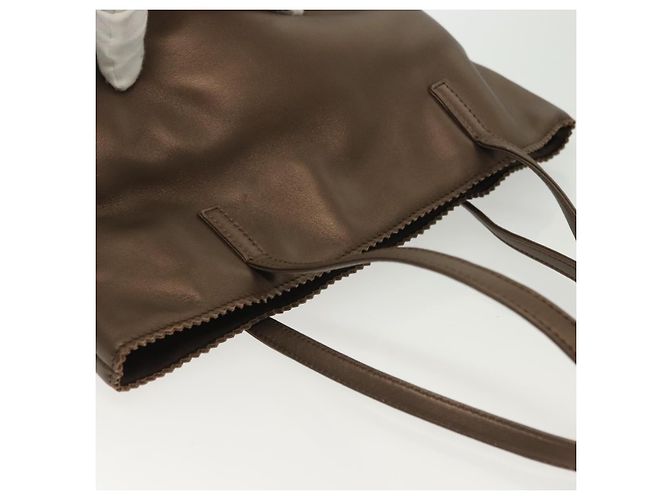 Borsa a mano LOEWE in pelle marrone argento autentica 135204 - vista 6