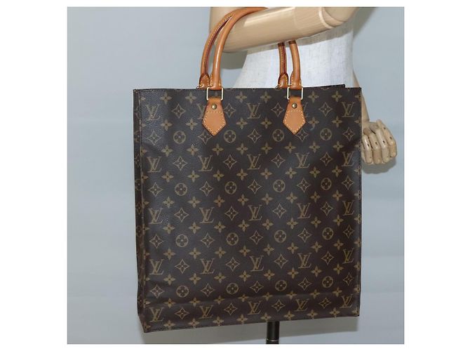 LOUIS VUITTON Borsa Sac Plat Monogram M51140 LV Auth 141315 Monogramma - vista 19