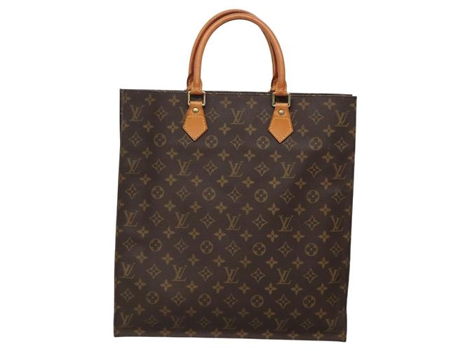 LOUIS VUITTON Borsa Sac Plat Monogram M51140 LV Auth 141315 Monogramma - vista 2