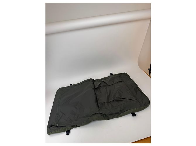 Vintage Issey Miyake Canvas Polyester Reisetasche 2-Wege Grau Khaki - Ansicht 3