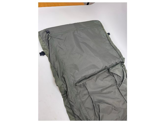 Vintage Issey Miyake Canvas Polyester Reisetasche 2-Wege Grau Khaki - Ansicht 6