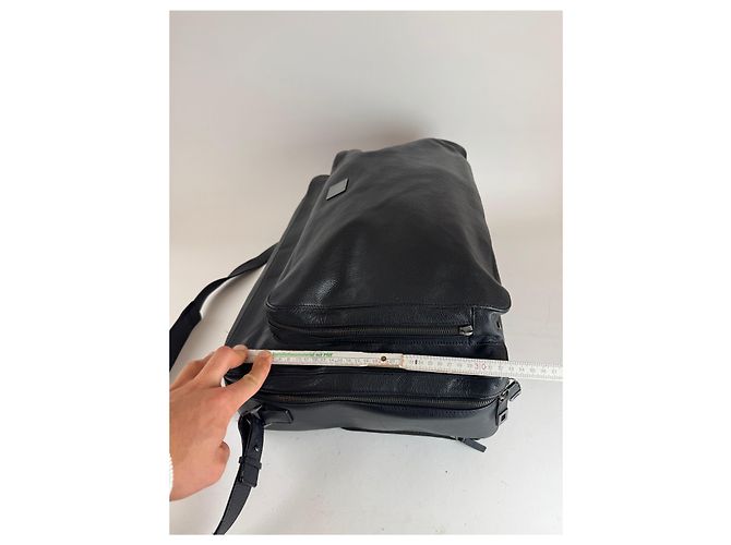 Céline Borsa da viaggio in pelle 2 in 1 Vintage Celine Paris nera Nero - vista 11