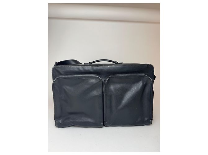 Céline Borsa da viaggio in pelle 2 in 1 Vintage Celine Paris nera Nero - vista 15