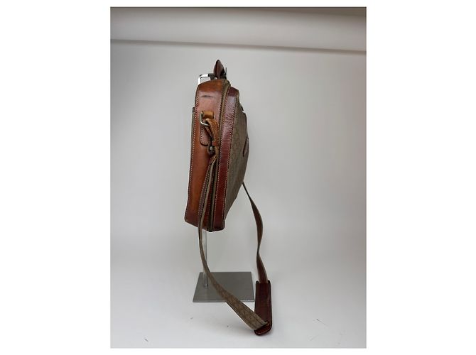 Céline Vintage Celine Paris 2Way Leder Triomphe Tasche beige - Ansicht 7
