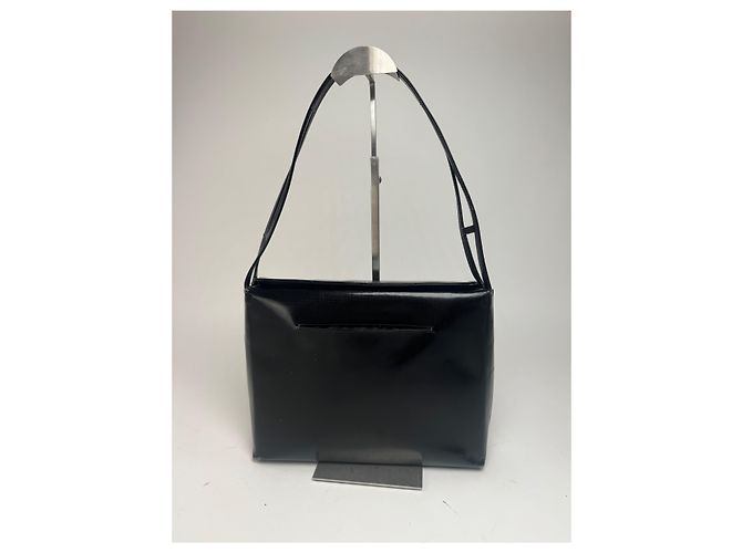 Vintage Givenchy 4G Tasche aus Lackleder schwarz - Ansicht 2