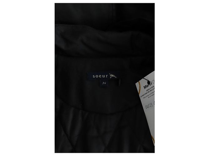 Soeur Black cotton parka - view 5