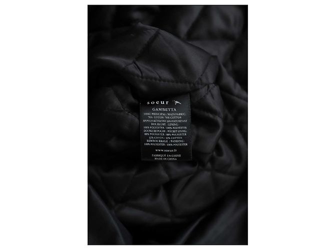 Soeur Black cotton parka - view 6
