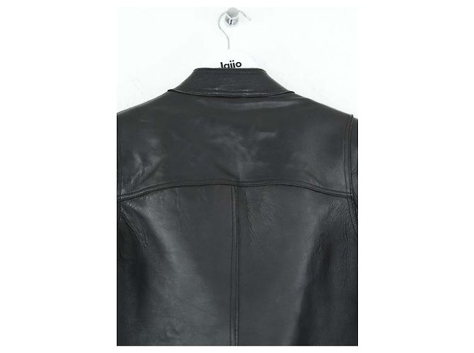 Claudie Pierlot Jaqueta de couro preta - vista 4