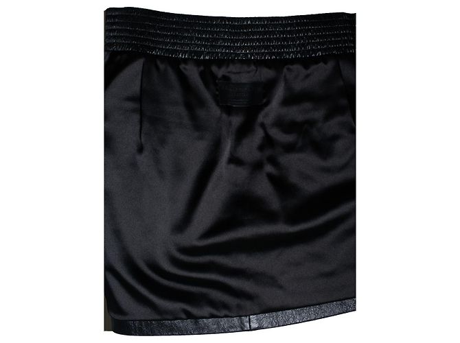 Falda de cuero recubierto Philipp Plein Negro Plata - vista 6