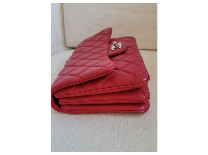 Timeless Borsa Chanel Flap Rosa in Pelle d'Agnello - vista 6