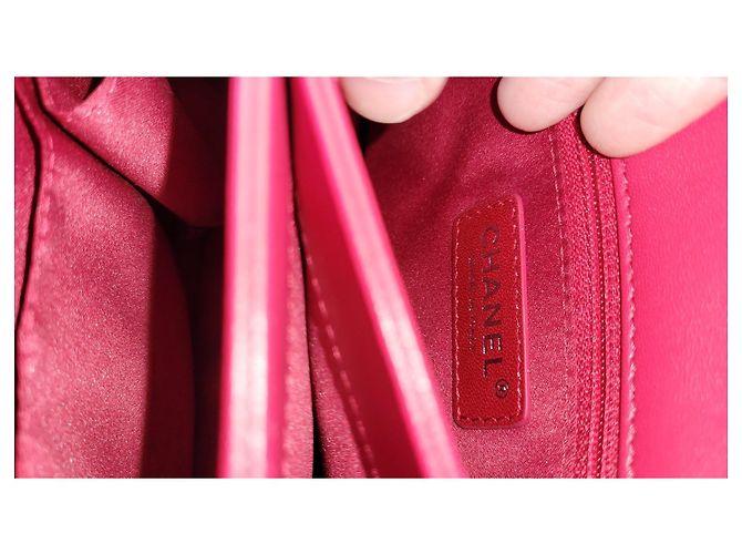 Timeless Borsa Chanel Flap Rosa in Pelle d'Agnello - vista 7