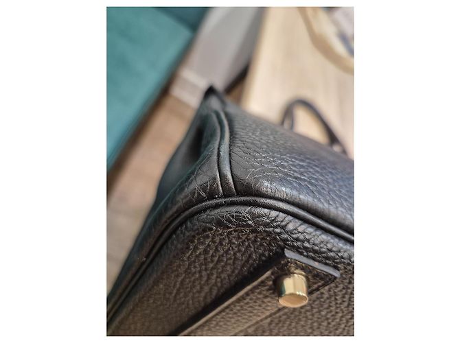 Hermès Birkin 40 in pelle Togo nera Nero - vista 10