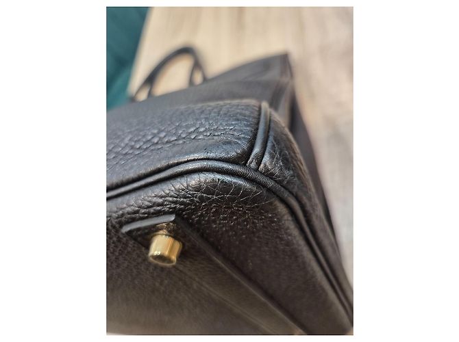 Hermès Birkin 40 in pelle Togo nera Nero - vista 11