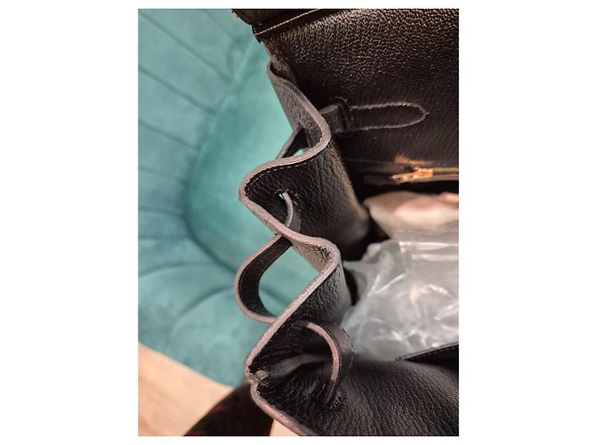 Hermès Birkin 40 in pelle Togo nera Nero - vista 14