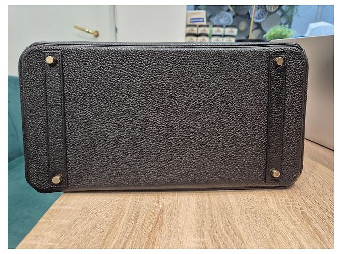 Hermès Birkin 40 in pelle Togo nera Nero - vista 17