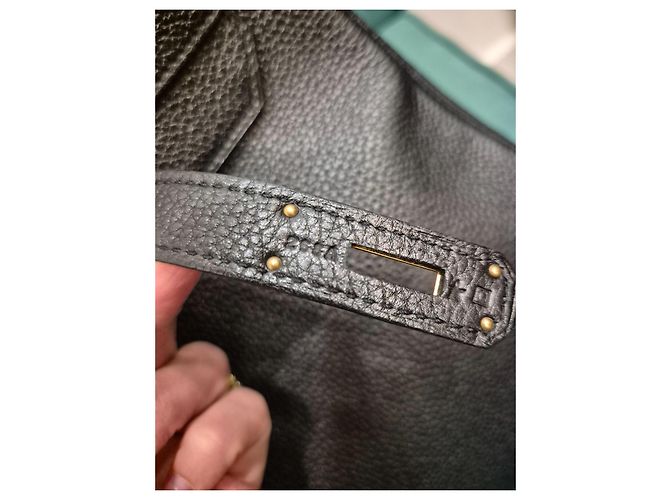 Hermès Birkin 40 in pelle Togo nera Nero - vista 20