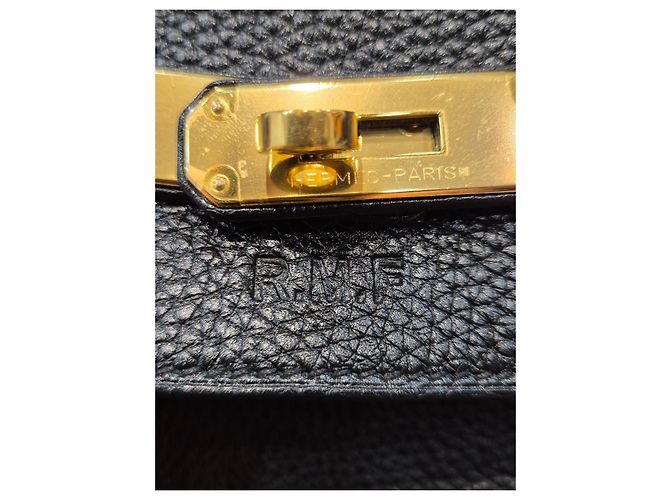 Hermès Birkin 40 in pelle Togo nera Nero - vista 5
