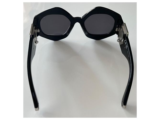 Philipp Plein SPP102S-700 Gafas de sol negras geométricas Negro - vista 6