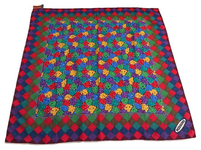 Missoni Quadratisches Tuch mit floralem Muster Mehrfarben - Ansicht 10