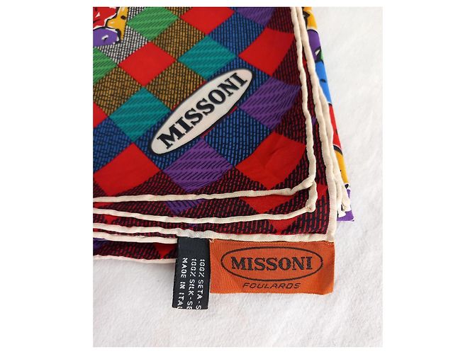 Missoni Quadratisches Tuch mit floralem Muster Mehrfarben - Ansicht 11