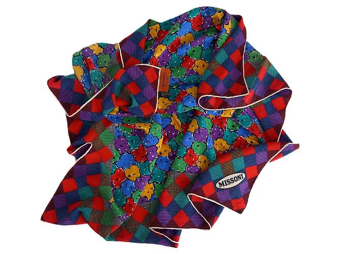 Missoni Quadratisches Tuch mit floralem Muster Mehrfarben - Ansicht 14