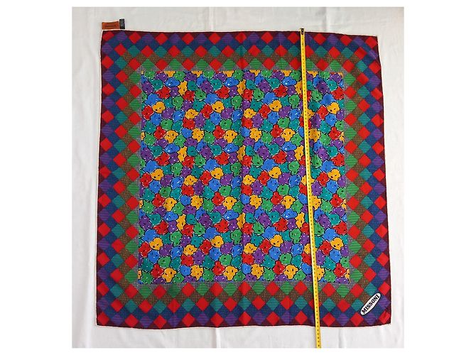 Missoni Quadratisches Tuch mit floralem Muster Mehrfarben - Ansicht 19