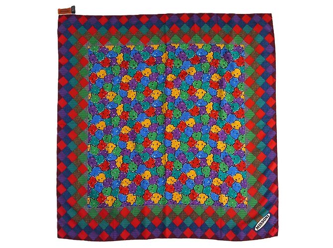 Missoni Quadratisches Tuch mit floralem Muster Mehrfarben - Ansicht 2