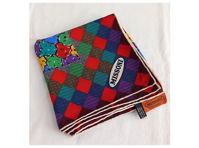 Missoni Quadratisches Tuch mit floralem Muster Mehrfarben - Ansicht 3