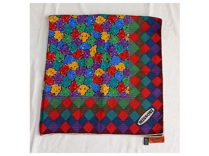 Missoni Quadratisches Tuch mit floralem Muster Mehrfarben - Ansicht 4