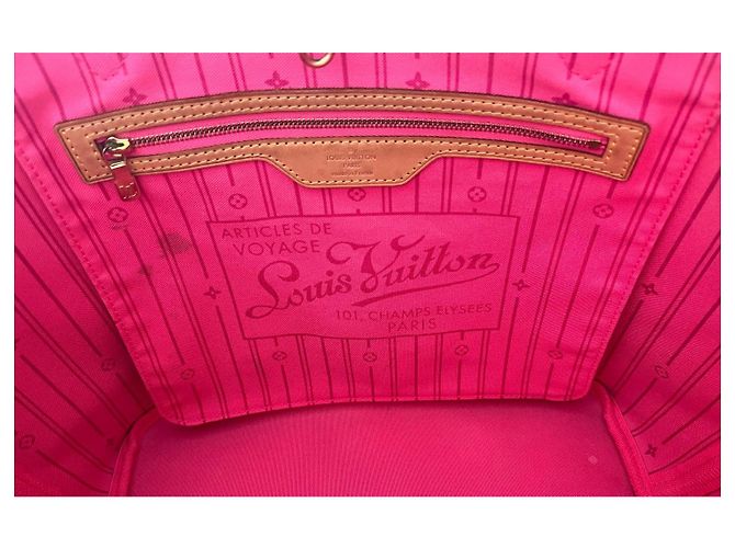 Louis Vuitton Neverfull MM edición limitada de 2009 Castaño Multicolor - vista 12