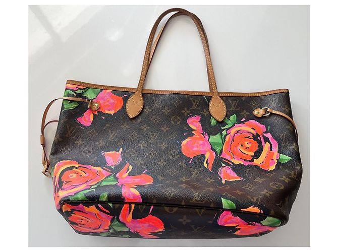 Louis Vuitton Neverfull MM edición limitada de 2009 Castaño Multicolor - vista 2