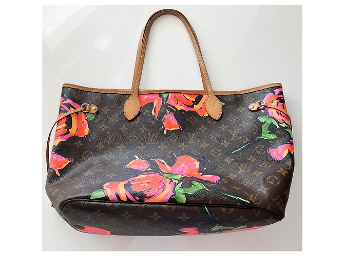 Louis Vuitton Neverfull MM edición limitada de 2009 Castaño Multicolor - vista 3